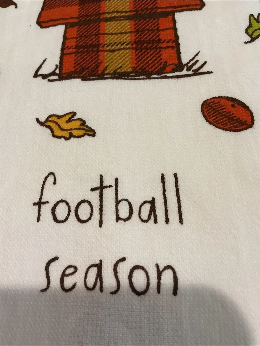 Peanuts x Rae Dunn Football Themed Kitchen Towels - Set of 2